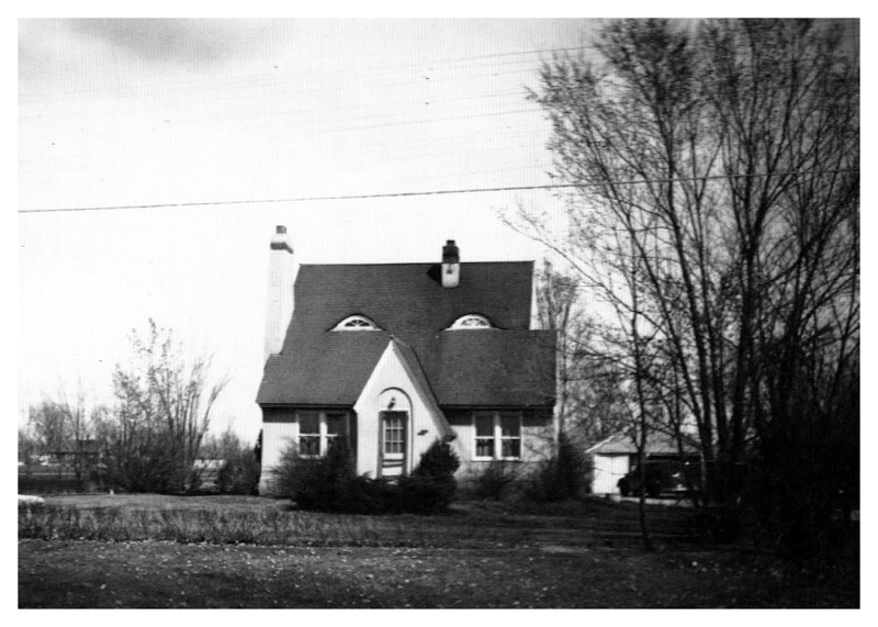 black and white photo of historic home