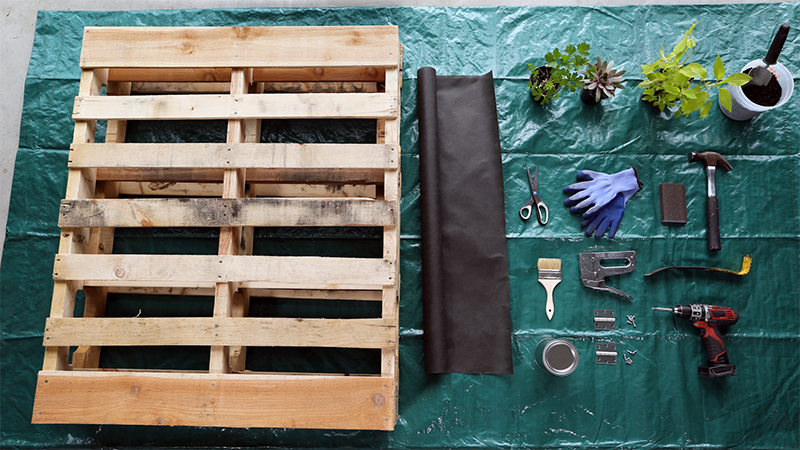 How to Build Your Own Vertical Garden With Shipping Pallets