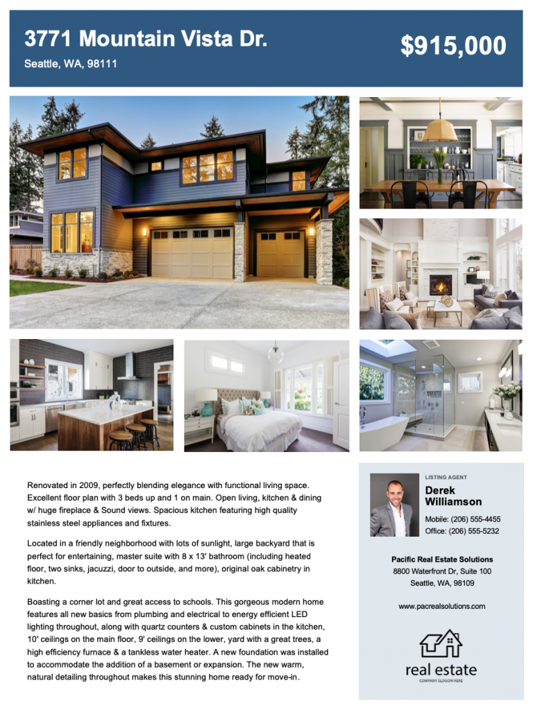 Free Download Real Estate Flyer Templates Zillow Premier Agent
