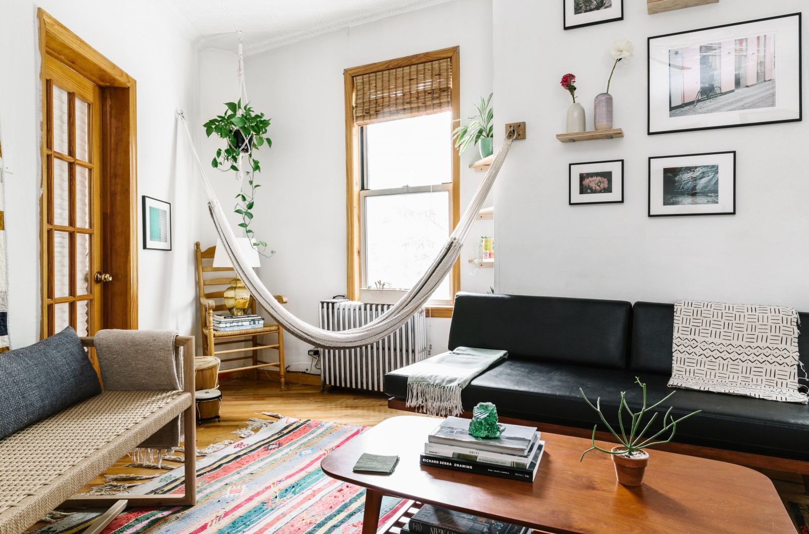 Photo of hammock in Michael Groth's Greenpoint apartment