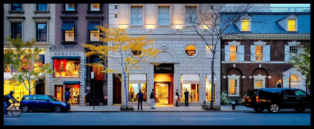 luxury boutiques on Madison Avenue Manhattan
