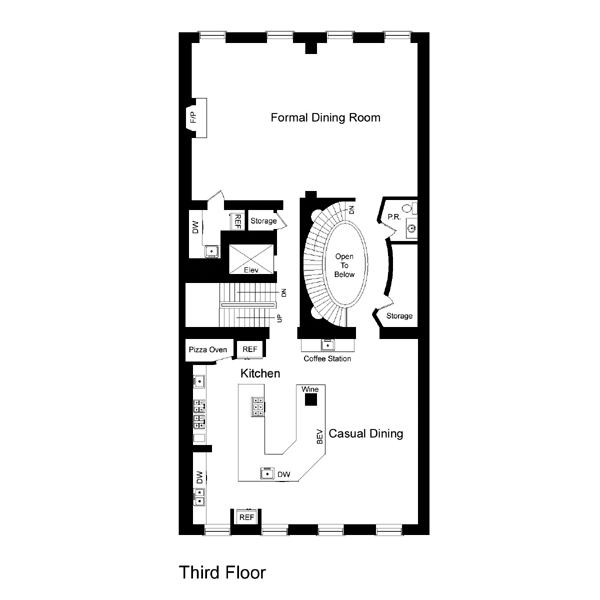 Floor plan of 12 East 69th Street