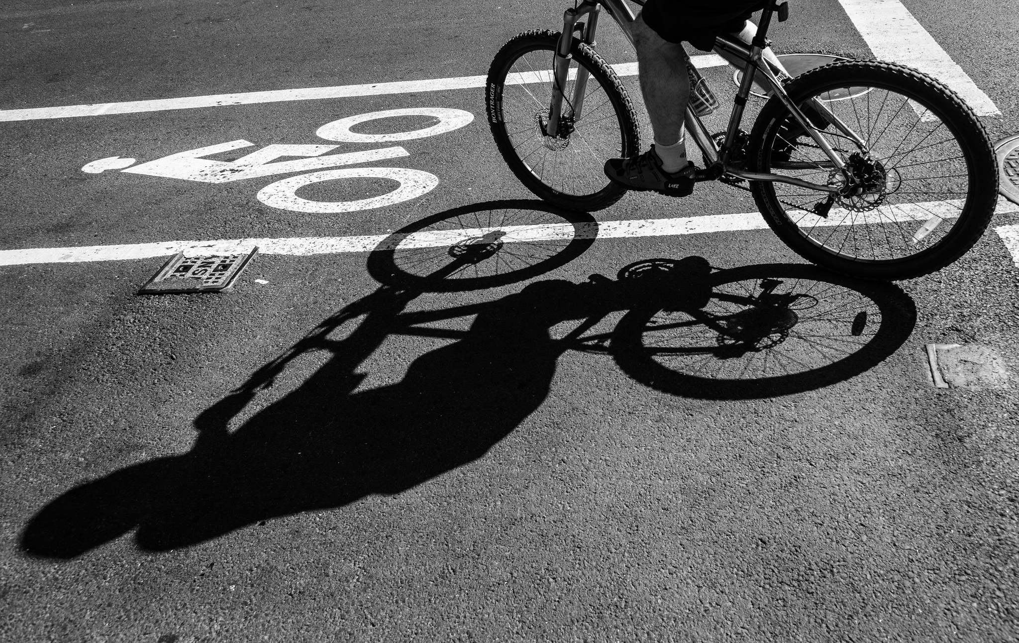 image of bike lane bike safety nyc