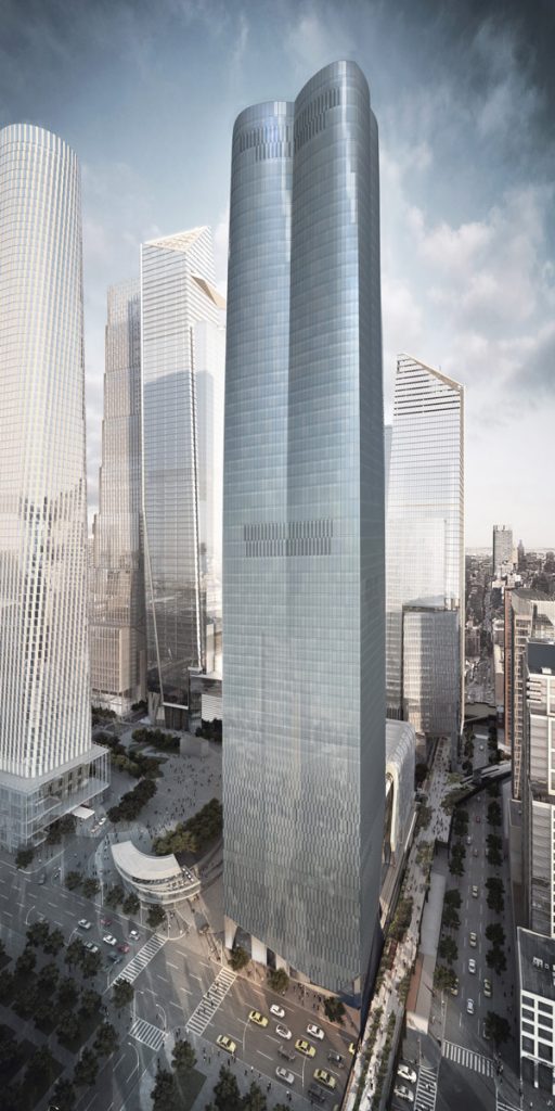 Residential tower at 15 Hudson Yards will contain 160 condos and 325 rental apartments. 