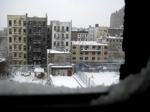 Photo of looking outside window in NYC