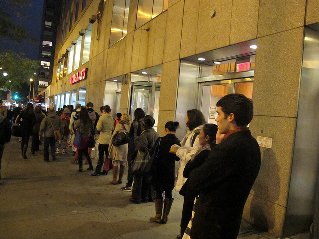 The wait at the Trader Joe's on 14th Street near Union Square