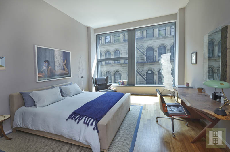 Bedroom of Daniel Radcliffe's apartment at 40 Mercer Street
