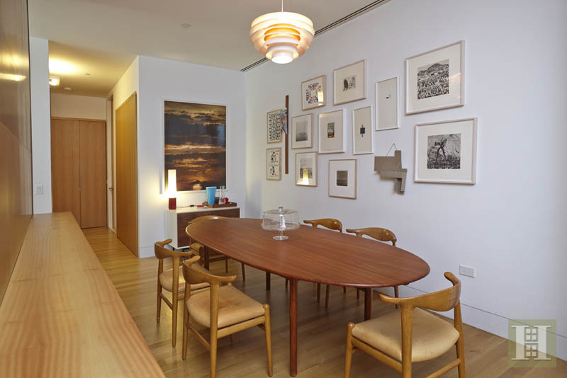 Dining room of Daniel Radcliffe's apartment at 40 Mercer Street