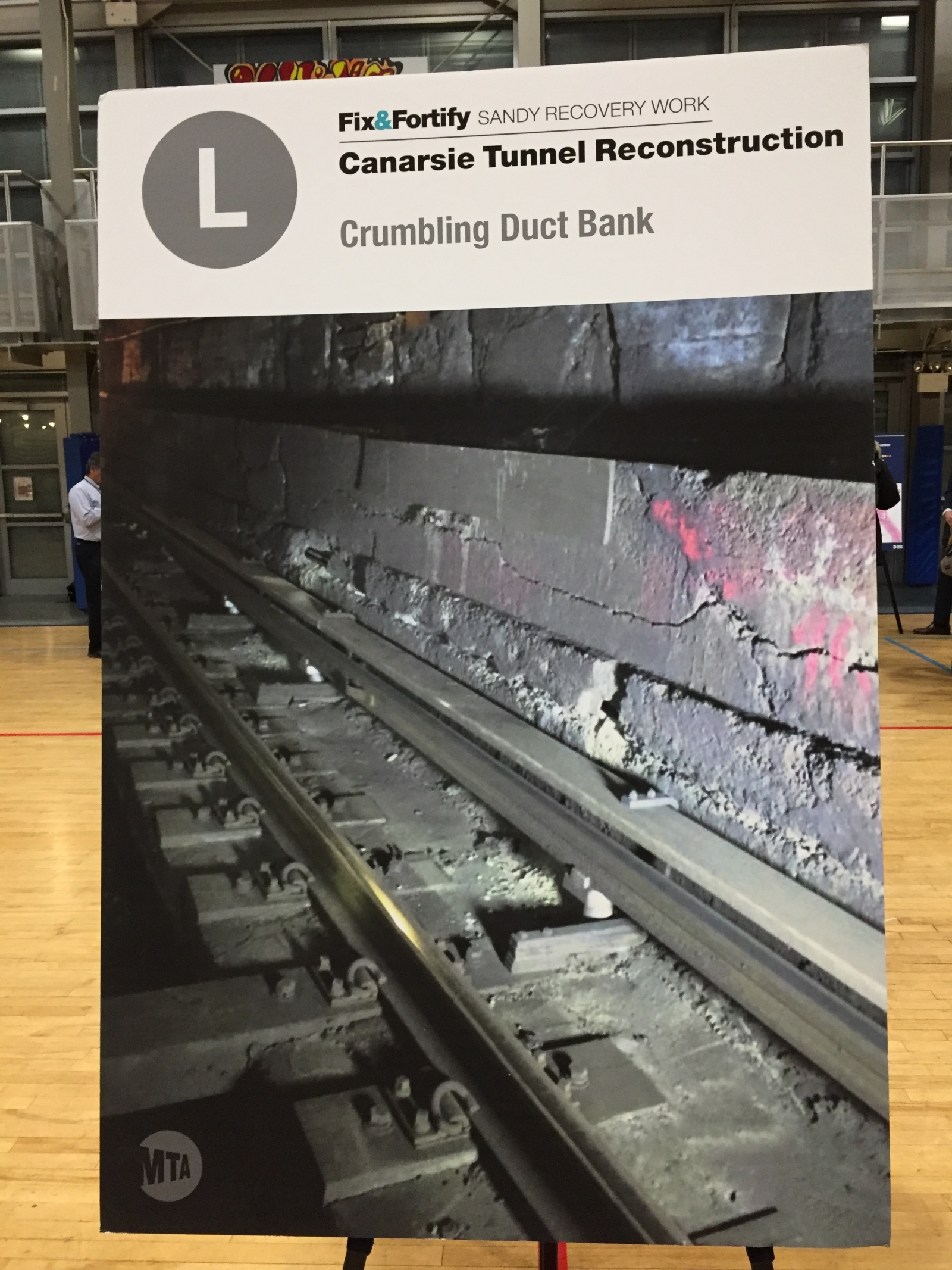 image of l train shutdown crumbling duct bank