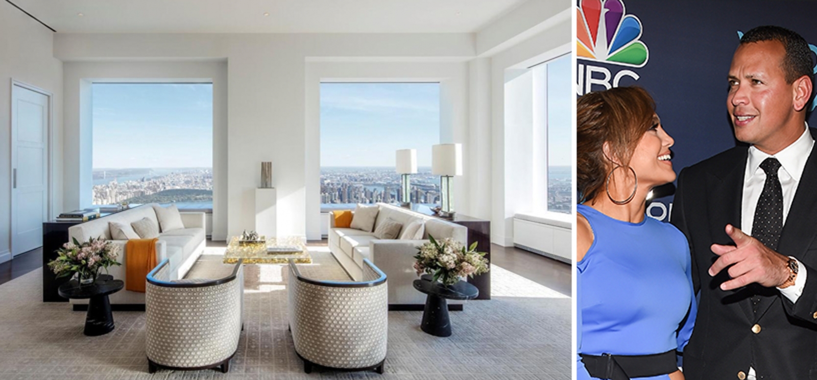 image of j lo and a-rod and 432 park apartment