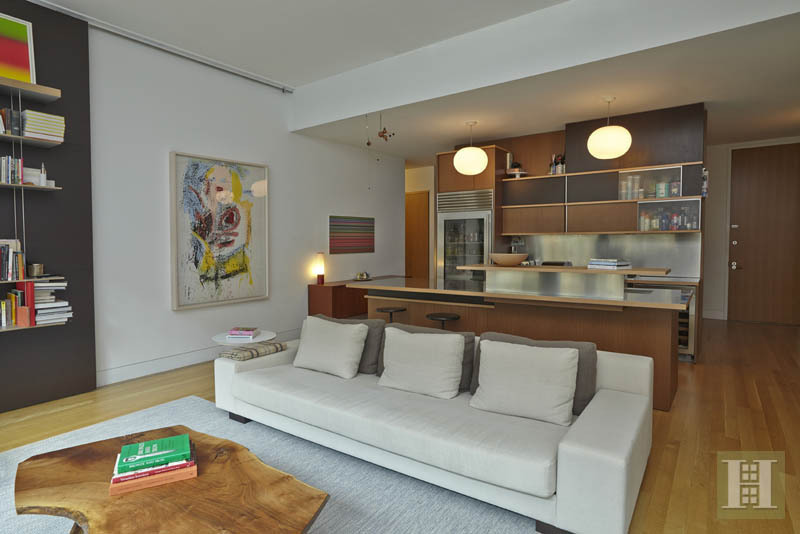 Living room into kitchen of Daniel Radcliffe's apartment at 40 Mercer Street