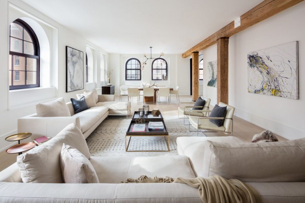 Photo of Justin Timberlake's Tribeca living room