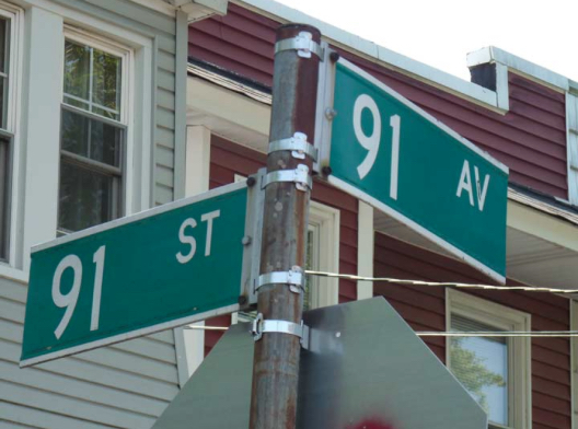 image of 91st Street and 91st Avenue in Queens
