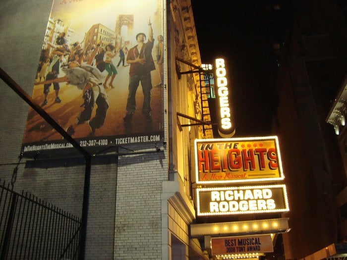 Image of Lin Manuel Miranda NYC In the Heights Richard Rogers Theatre