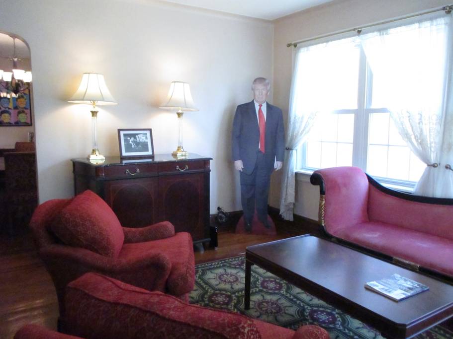 interior photo of Trump's childhood home