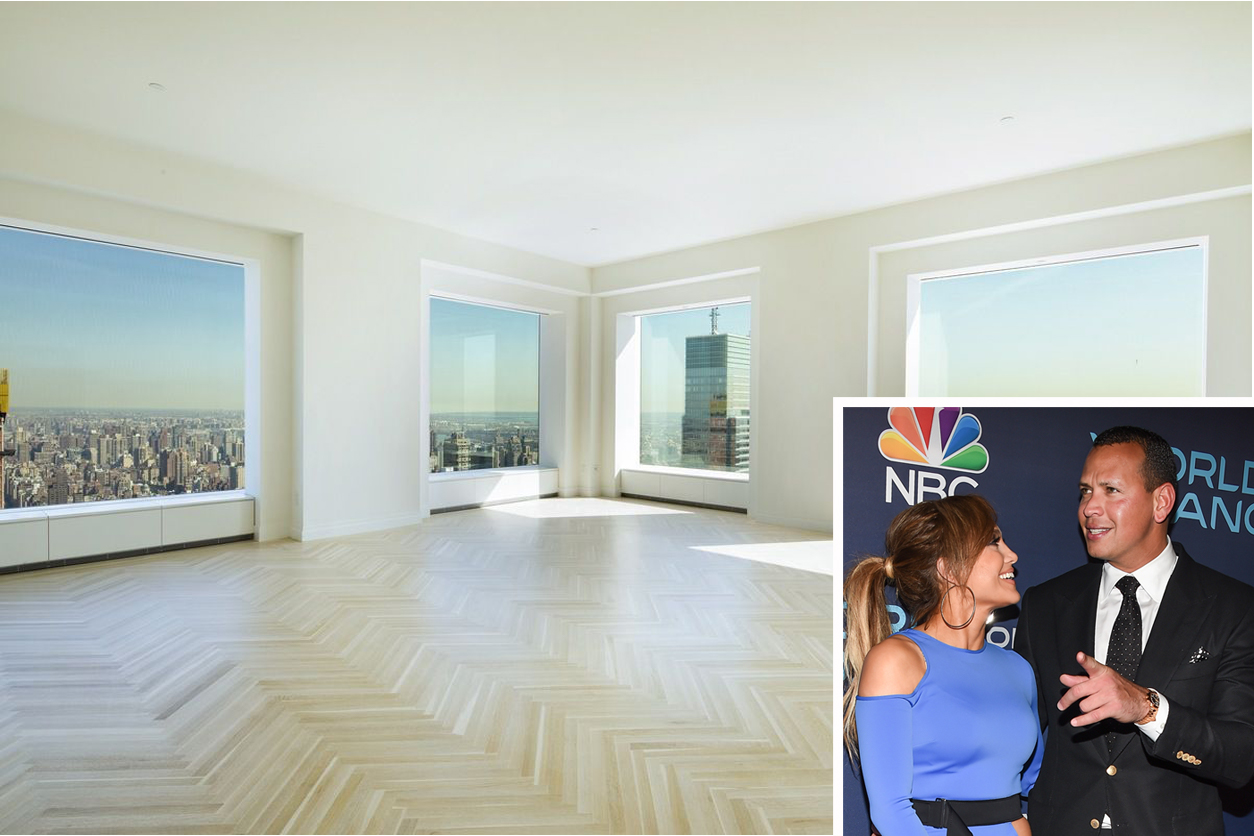 image of J Lo and A Rod and a 432 Park Avenue condo in New York