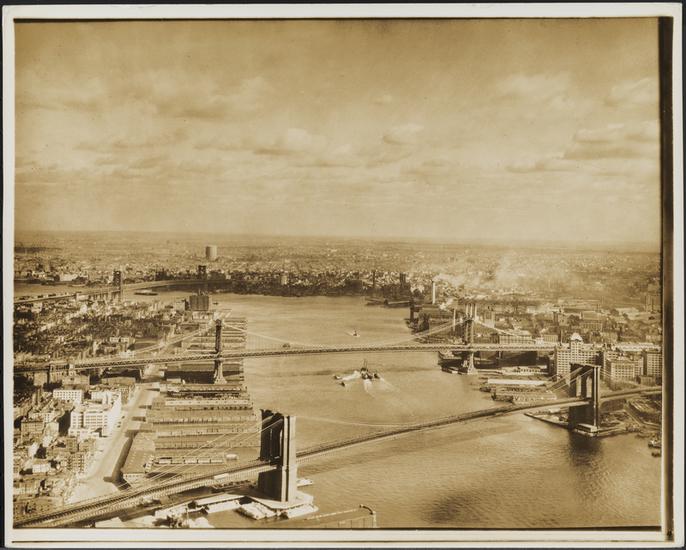 View from the top of 70 Pine, 1933.Source: 