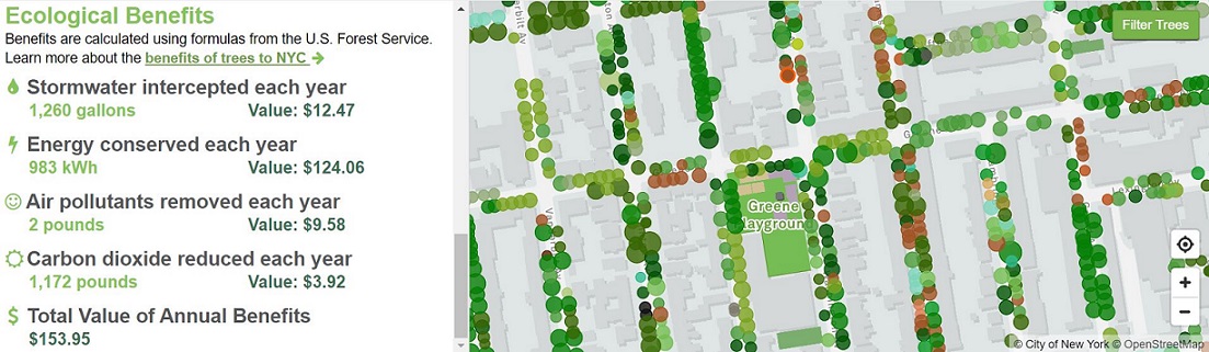 nyc street tree map