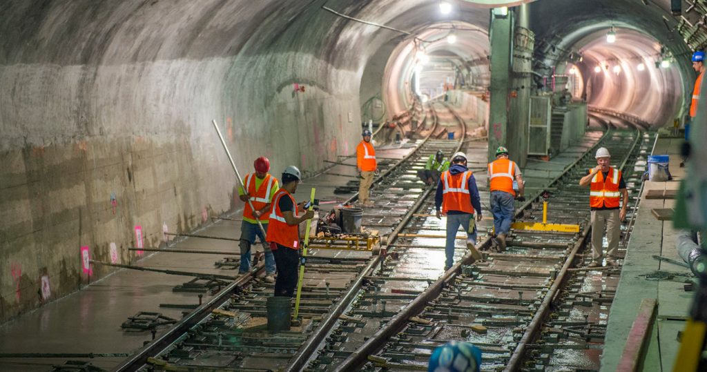 Photo of MTA construction of the East Side Access project