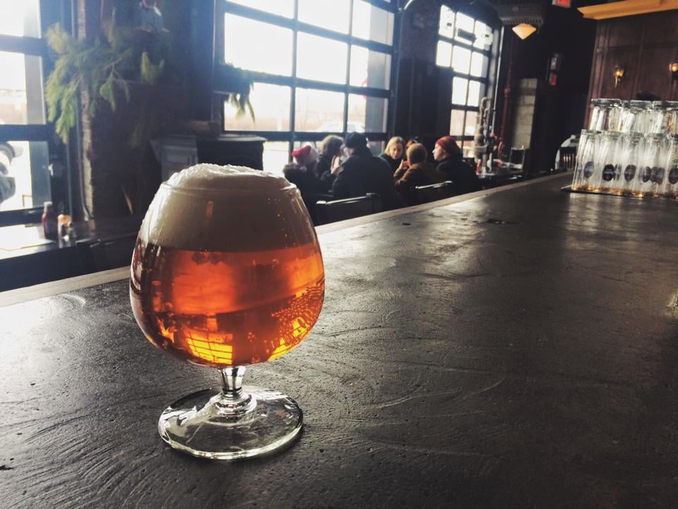 photo of a beer at Greenpoint Beer and Ale Co. in Brooklyn, New York