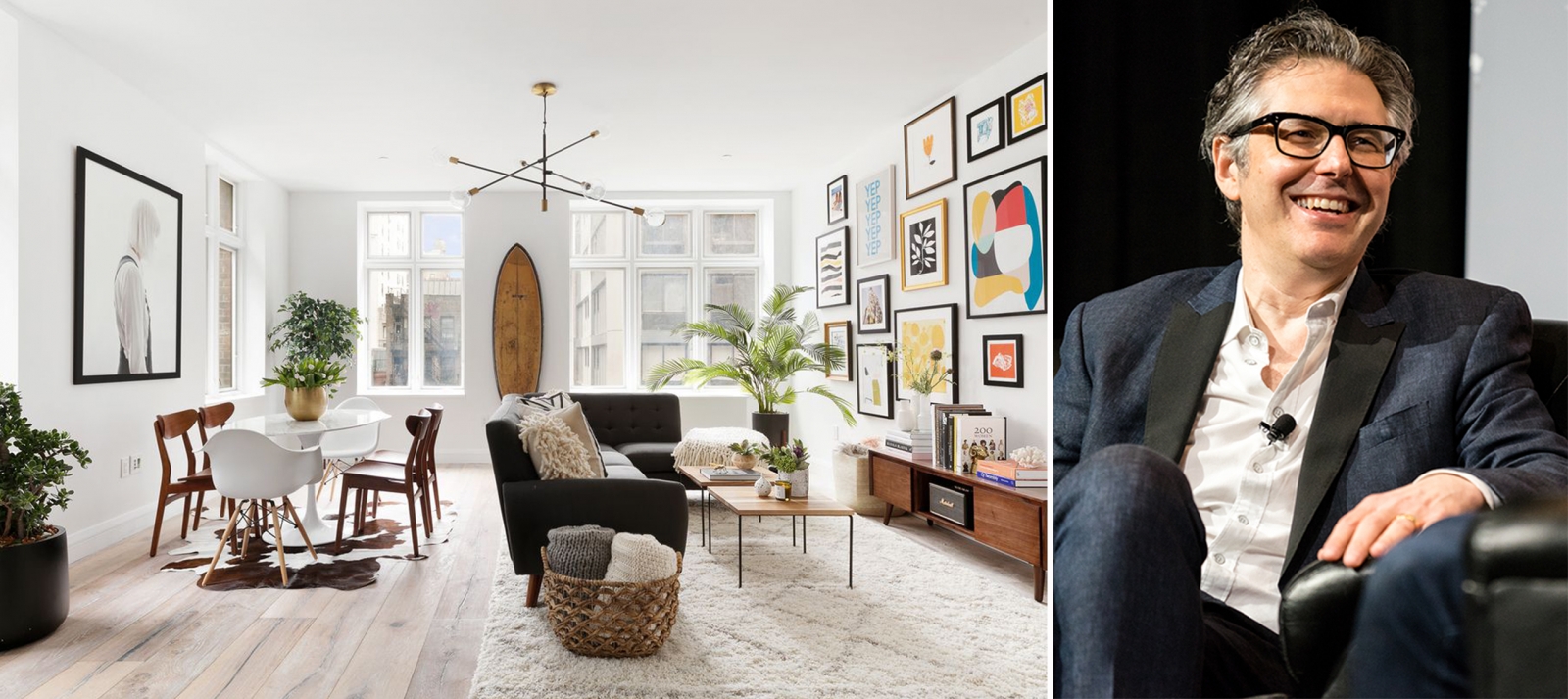 image of ira glass and the chelsea apartment he's selling