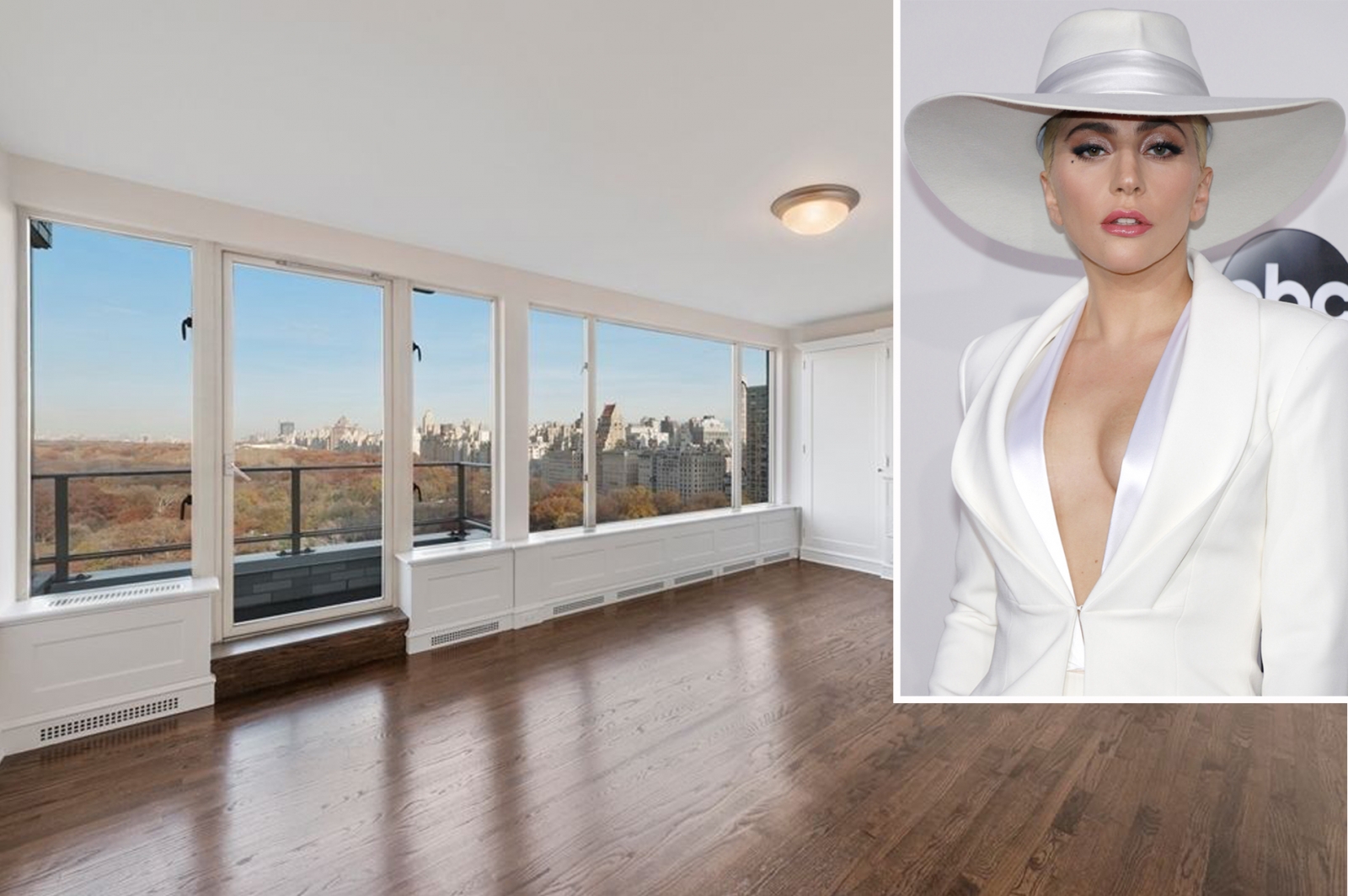 image of lady gaga and her penthouse on Central Park South in New York