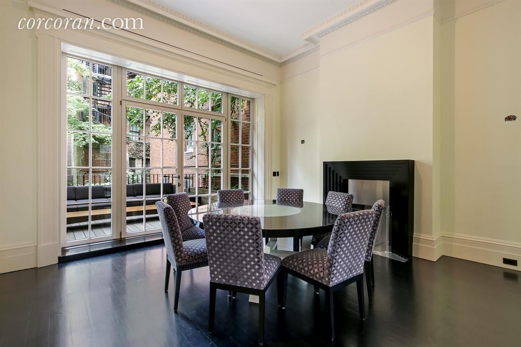 Photo of dining room of Meryl Streep's Former Greenwich Village Townhouse