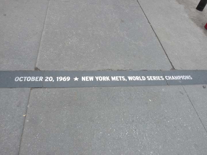 image of sidewalk plaques and installations