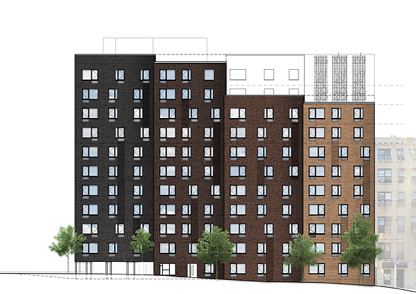 Illustration from Walton Avenue apartments housing lottery