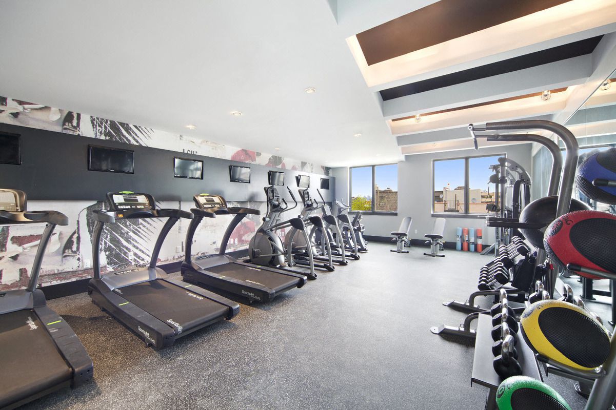 Photo of gym at brooklyn Zinc apartment building
