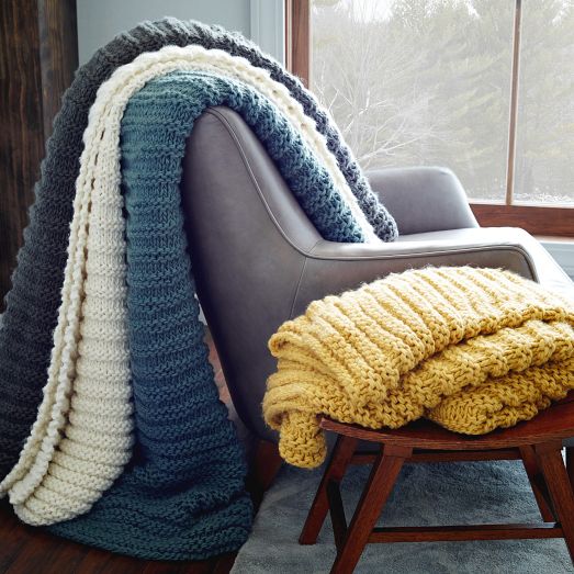 blankets on chair