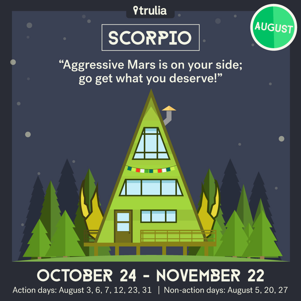 Trulia Money Horoscope August Scorpio