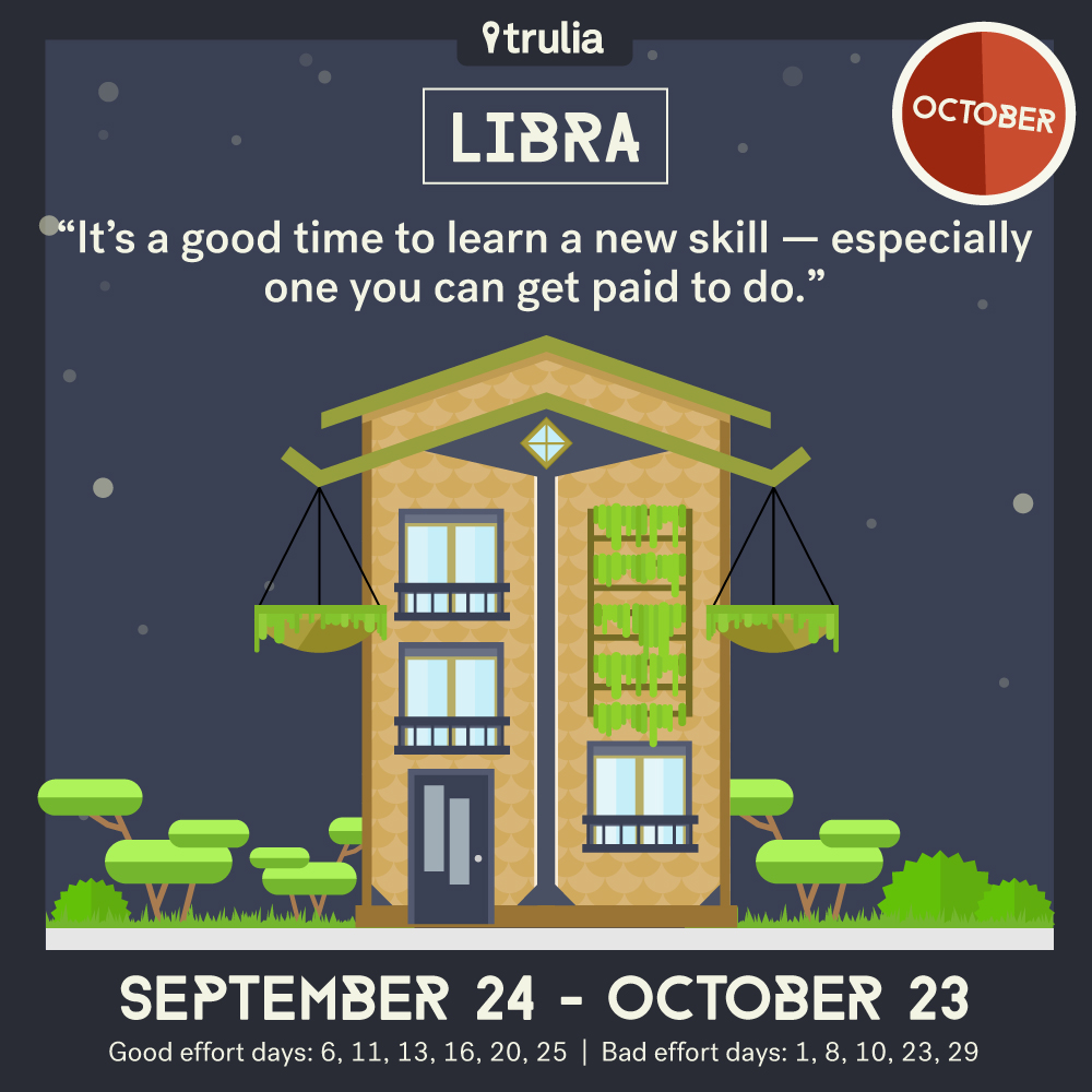Trulia October Horoscope Libra