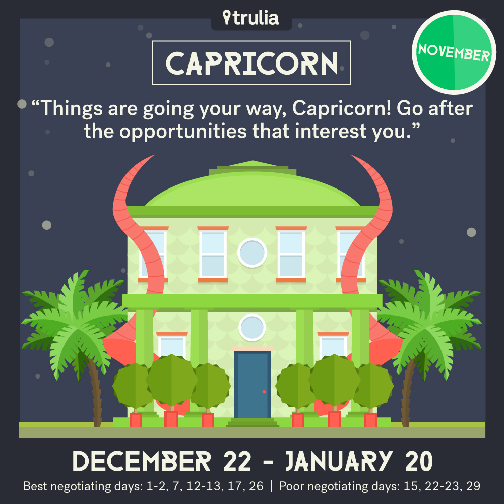 November Money Horoscope Capricorn