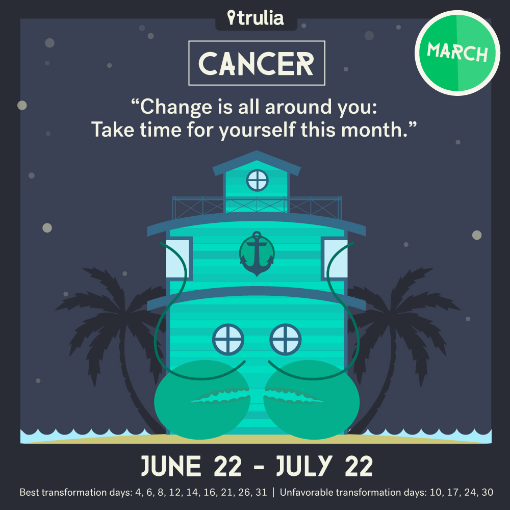 Trulia Money Horoscope March Cancer