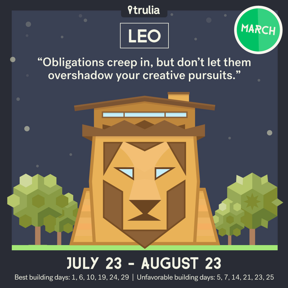 Trulia Money Horoscope March Leo