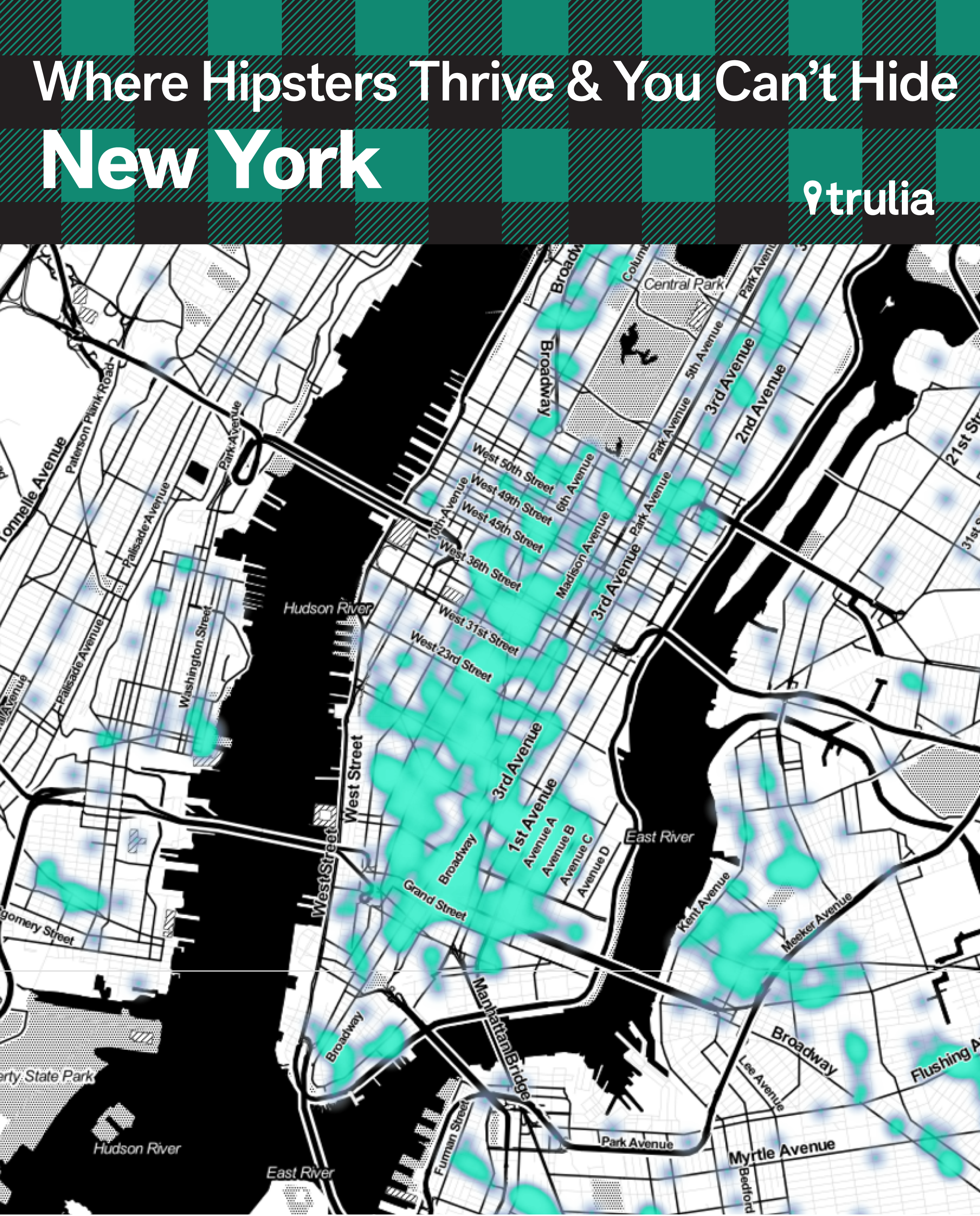 Trulia Hipster Map NYC