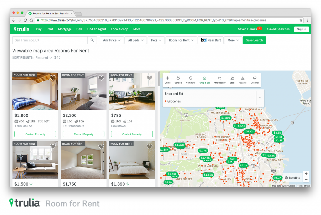 trulia-room-for-rent-search-results-page